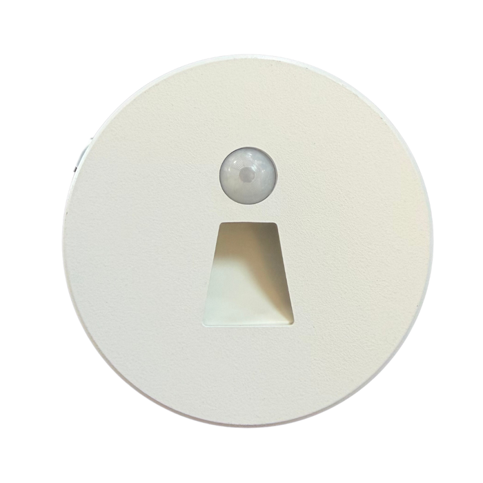 White Sensor Step Light Round Cover ONLY