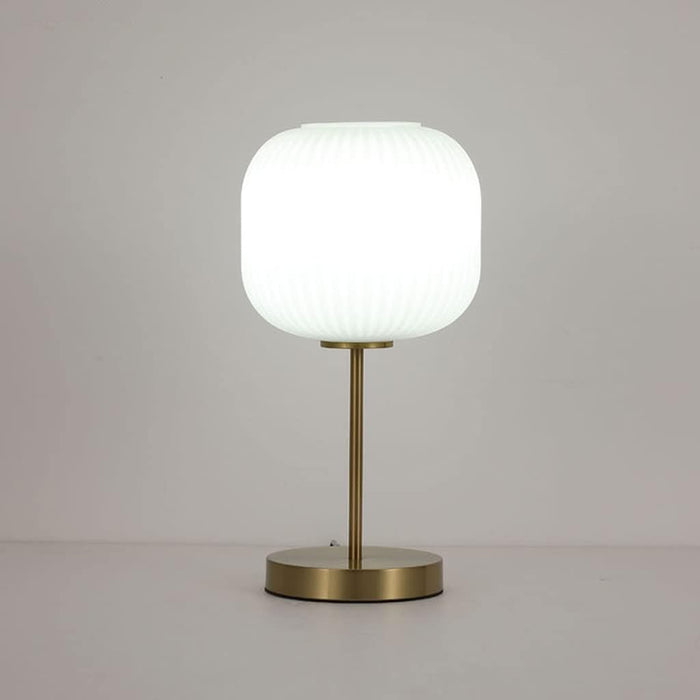 NACRE Modern Metal & Glass Table Lamp – E27, 25W Max Free AKL Shipping