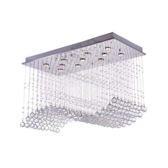 Rectangular Light Luxury Crystal Chandelier