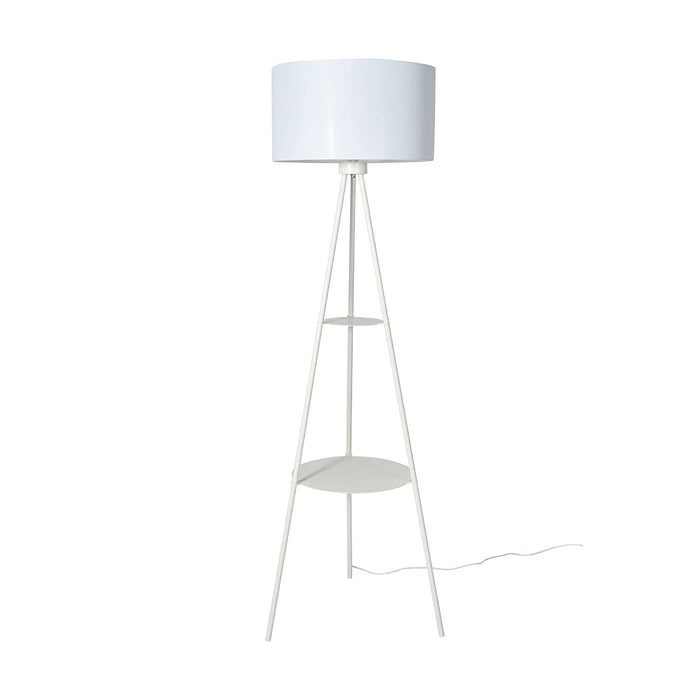 LUMO Modern Metal Floor Lamp with Shelf – E27, 25W Max Free AKL Shipping