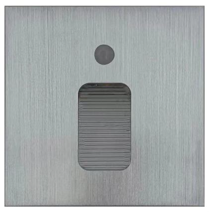 QUATAA SLIVER FRAME SQUARE MODERN LED WARM WHITE RECESSED STEP LIGHT WITH SENSOR