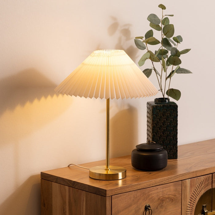 LIORA Elegant Bedside Table Lamp with Wood&TC Shade – E27, 25W Max Free AKL Shipping