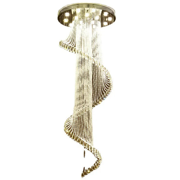 LUMINA Crystal Ball Luxury 1.5m Spiral Chandelier