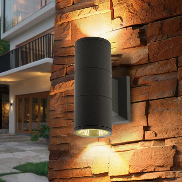 MIX LED Outdoor Wall Light Black GU10*2