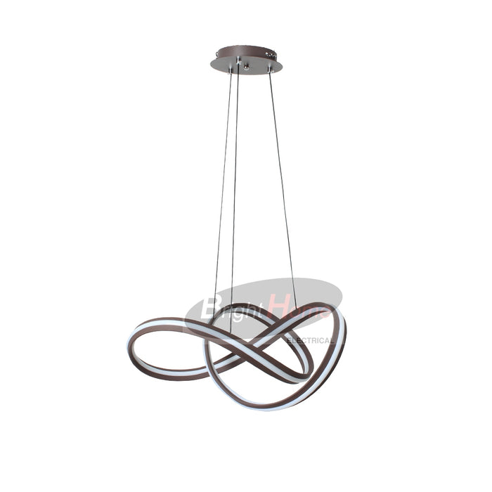 SPARK Modern Design LED White  Curved Pendant Light