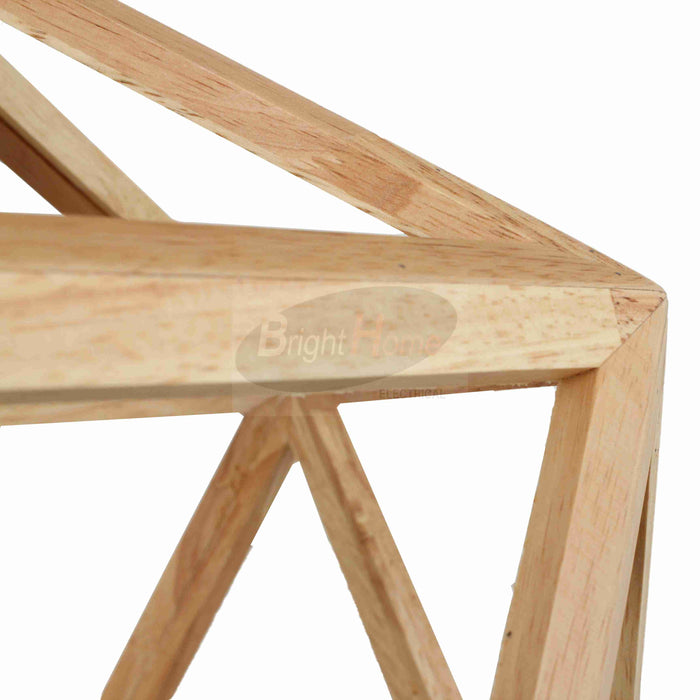 Modern Polygonal Pendant Lights With Wooden Cover