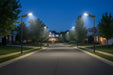 Black solar street light