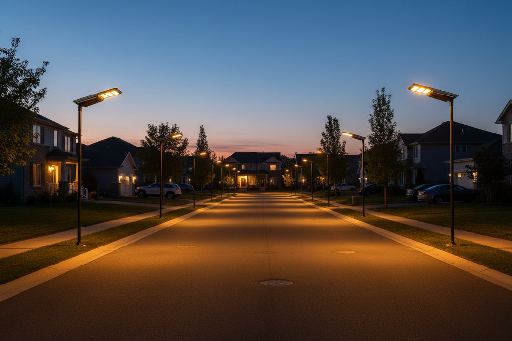 40W Solar LED Street Light 3000K Motion Sensor IP65