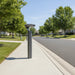 Dark gray outdoor light fixture on a white background