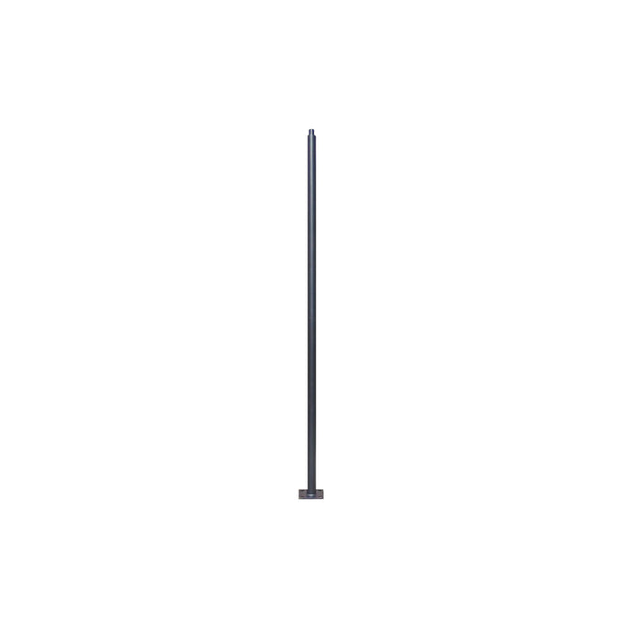 4m Steel Street Light Pole Black