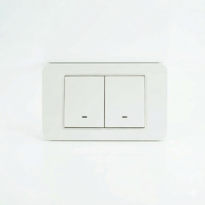 Titan 2 Gang Switch White