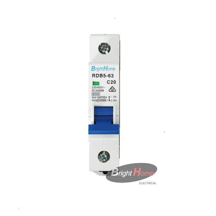 C20 MCB 1P 20A 230/400VAC