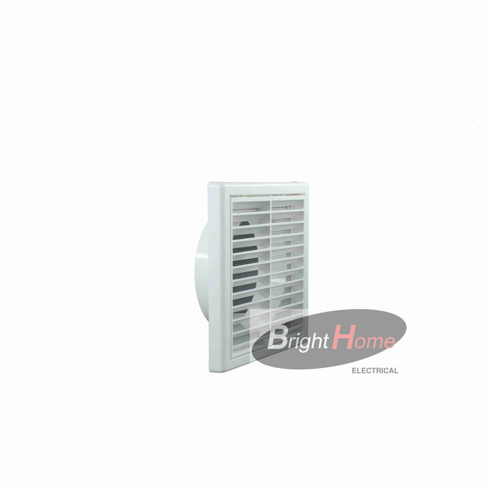 Fixed Louvre Grille 150mm -White