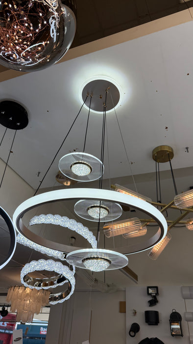 Celestial Disc 500mm Geometric Halo LED Pendant