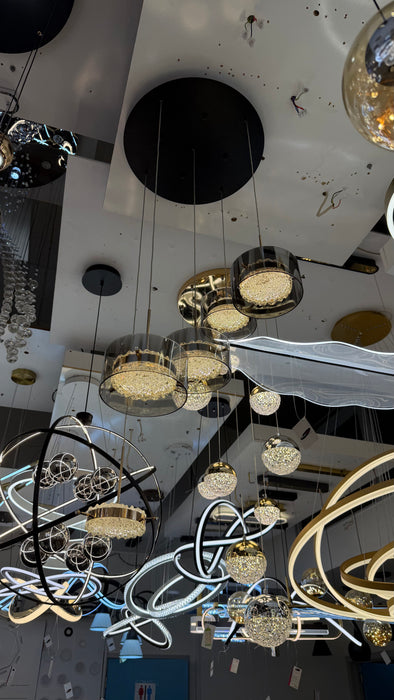 Modern Spiral Cascade LED Pendant Light