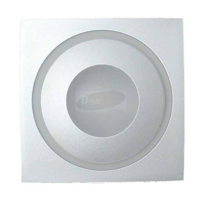 CHRURA Silver Frame Round Modern LED COOL WHITE Recessed step light