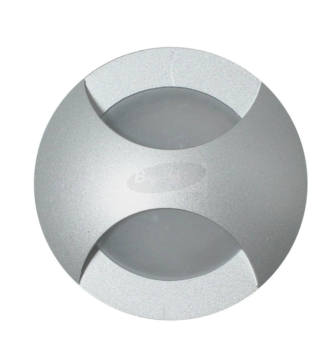 OTAT Silver Frame Round Modern LED Warm White Recessed step light