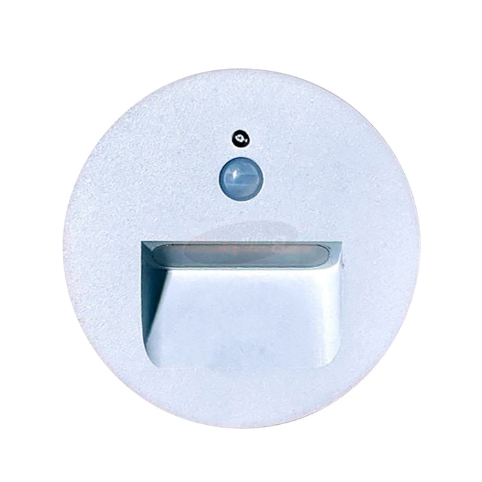 JD14RSW-Y  White frame round modern led LED Recessed step light with sensor/ multi-color temperature available
