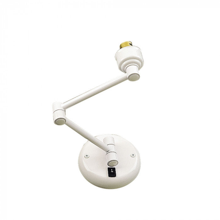 SU-PD35 Double Round Swing Arm Wall Bracket CH/WH