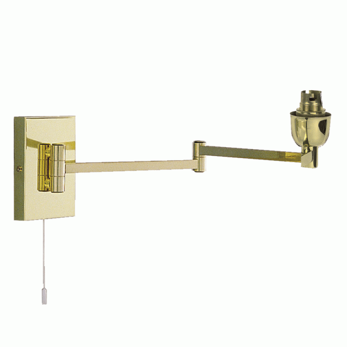SU-PD8163 Double Square Swing Arm Wall Bracket CH/BS