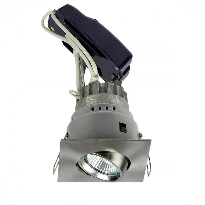 SU-SVE90S MR16 Square Fire Rated 30min Adjustable Downlight GD/SC/WH