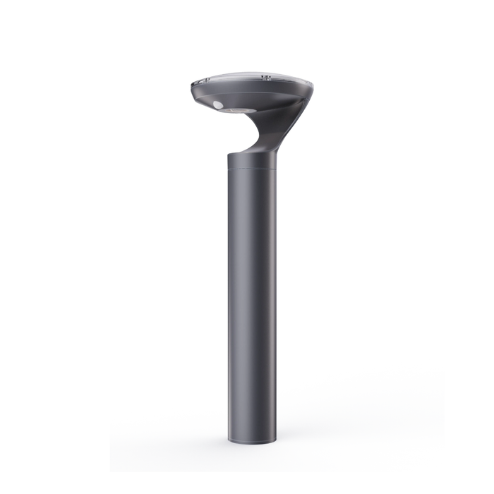 Solar LED Bollard Light 1.5W PIR Sensor 3000K IP65 Jet Black