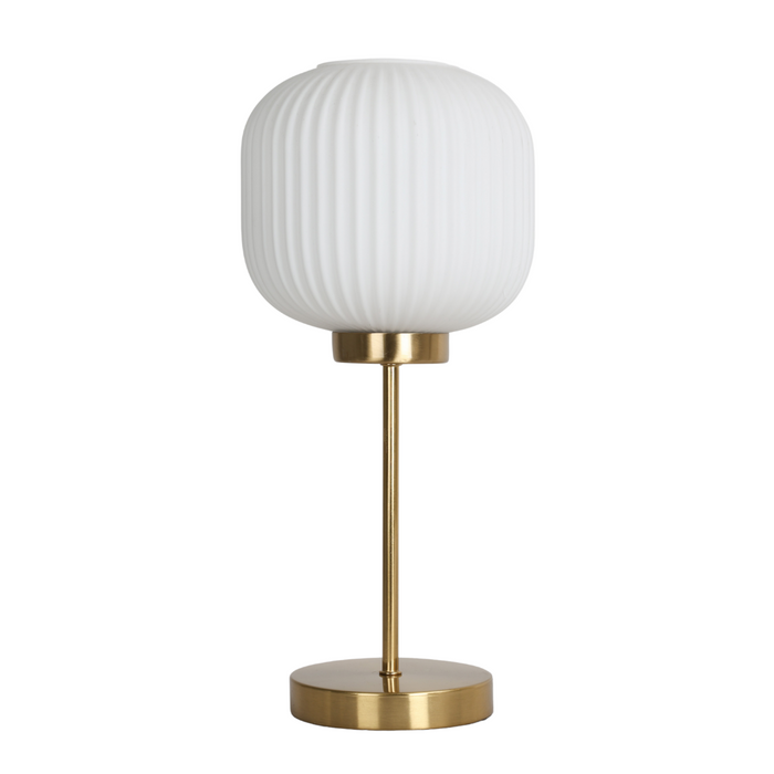 NACRE Modern Metal & Glass Table Lamp – E27, 25W Max Free AKL Shipping