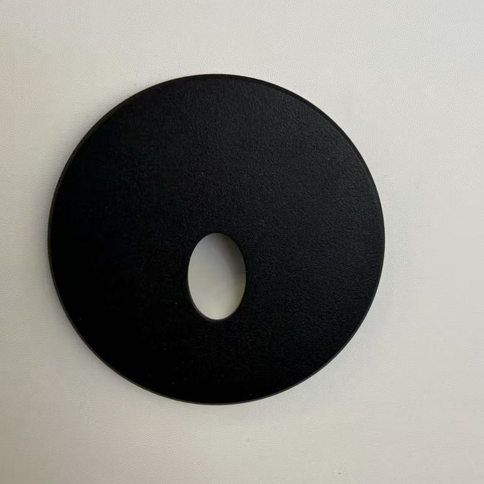 Modern Round LED Step Light Black Cover
