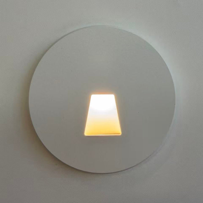 Aluminum Round Step Light Matte White Cover