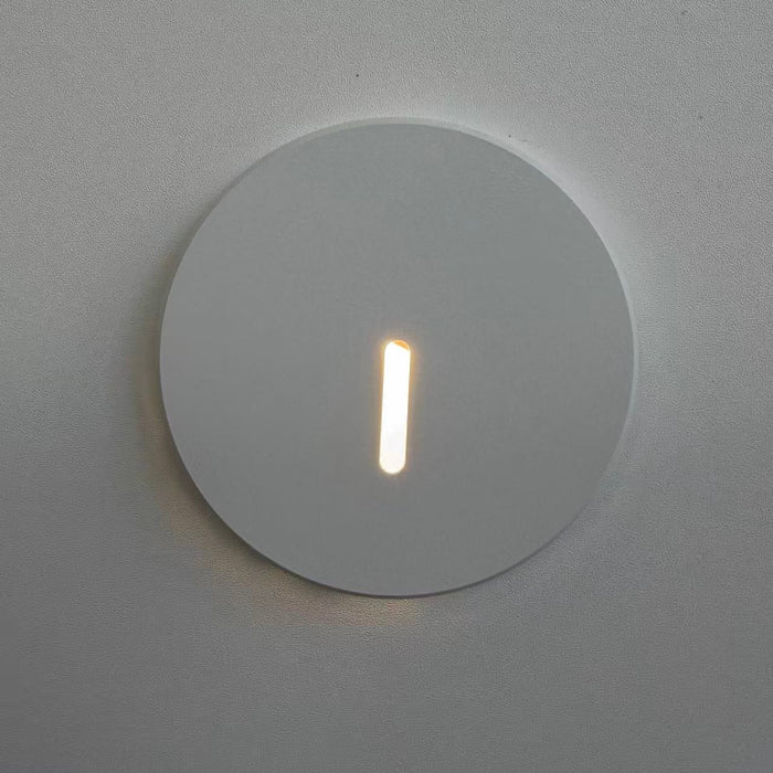Aura Circular LED Step Light White Cover