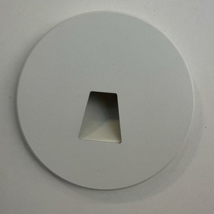 Aluminum Round Step Light Matte White Cover