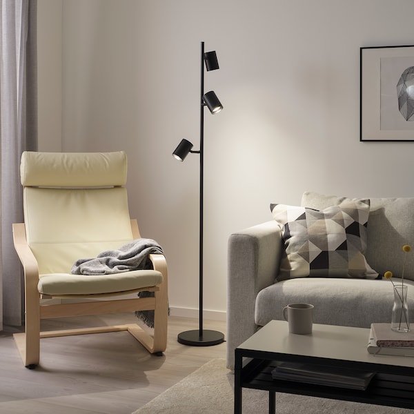 TRION Black Metal Floor Lamp – E14 × 3, 25W Max Free AKL Shipping