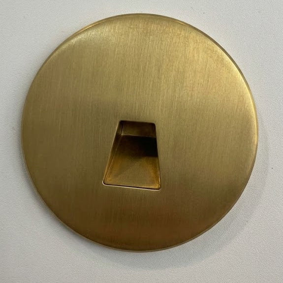 Aluminum Round Step Light Matte Gold Cover