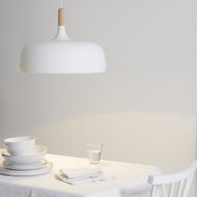 LUMIWALL Round Shape White Metal Single Head LED Pendant